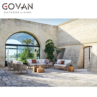 Mesa Auxiliar Rústica para Jardín, Diseño de Raíces de Madera de Teca Natural Sólida, Pequeña, para Patio, Balcón, Jardín