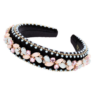 Diadema de Cristal con Pedrería para Mujer, Estilo Retro, de Esponja, para Bodas y Fiestas, Accesorio de Moda - Product Image 5