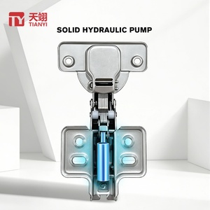 TIANYI Wholesale Cold Rolled Steel Soft Close Cabinet Hinge 105° Full Half Overlay Inset Hydraulic Quick Install Furniture Hinge - Product Image 3