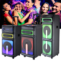Haute qualité 10 pouces Home cinéma tour haut-parleur système de son 300 Watts Blue Tooth fort basse karaoké Machine couleur bleue