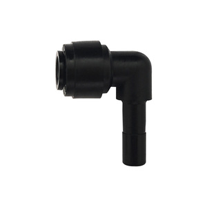 Connecteur coudé noir 2 points à 2 points pour tuyau d'arrosage, adaptateur d'entrée d'eau, accessoire pour système d'arrosage extérieur - Product Image 1