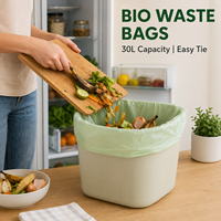 Sacs à déchets alimentaires sur mesure, biodégradables, pour poubelles de cuisine, pour les déchets organiques ménagers, avec emballage OEM ODM