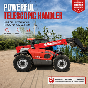 Chariot télescopique <span class=keywords><strong>Manitou</strong></span> MT732 d'occasion, capacité de levage de 3,2 tonnes, hauteur de levage maximale de 6,9 m, <span class=keywords><strong>4</strong></span> <span class=keywords><strong>roues</strong></span> motrices, bon état de fonctionnement - Product Image 1