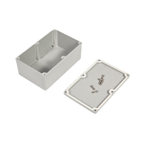 Boîtier <span class=keywords><strong>de</strong></span> <span class=keywords><strong>jonction</strong></span> en aluminium, personnalisable, profilés d'extrusion en aluminium, boîtier électronique à corps divisé pour driver LED - Product Image 2