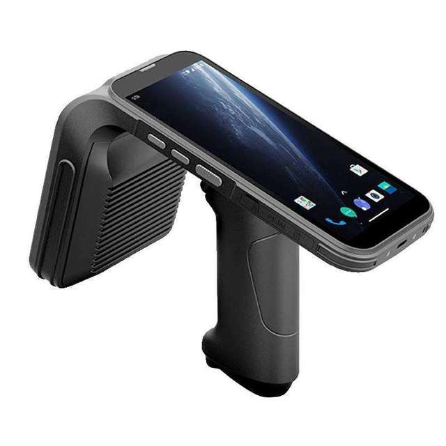 Rugged C5 UHF RFID Handheld Reader Android 13 6Inch Display Screen 2D Barcode PDA Scanner Warehouse Management