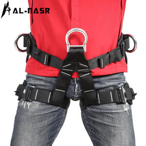 Al-Nasr Half Body Harness Stainless Steel D-<b>Ring</b> <b>Adjustable</b> Quick Connect One <b>Size</b> Fall Protection Climbing Outdoor Safety Belt - Product Image 3