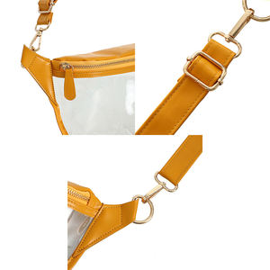 Riñonera de viaje con cremallera para caminar, bolsa de pecho personalizada, bolsa cruzada de PVC transparente para teléfono móvil - Product Image 6