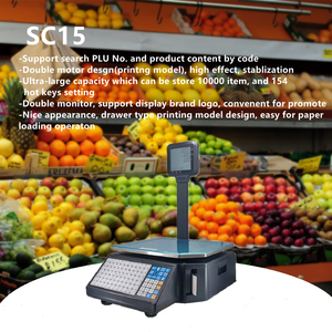 Quy Mô Kỹ Thuật Số Với Máy In Có Trọng Lượng Quy Mô ATP SC15/30 Không Thấm Nước 15Kg 30Kg Kỹ Thuật Số Trọng Lượng Quy Mô Với Máy In Nhãn Mã Vạch - Product Image 6