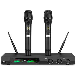 Micrófono Inalámbrico UHF Profesional UK3 Dinámico de Metal Antirronquidos para Conferencias, Escenarios y Karaoke - Product Image 1