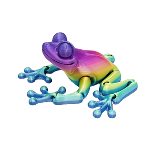 Jouets grenouilles : Modèle de grenouille sauteuse réaliste imprimé en 3D avec articulations mobiles, jouets éducatifs STEM sur le thème des animaux, jouet sensoriel - Product Image 2