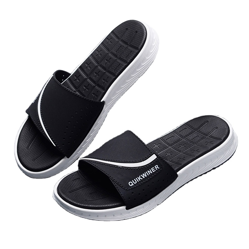 Мужские Нескользящие шлепанцы на толстой подошве, пляжные сандалии в Корейском стиле, осень 2021