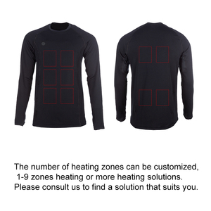 Giacche invernali personalizzate di alta qualità Usb 5V grafene camicia di riscaldamento elettrico da uomo in motoslitta ciclismo biancheria intima - Product Image 4