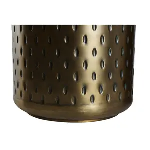 Set di 2 tavolini laterali in metallo con piano dorato 43x43x54 cm - Product Image 5