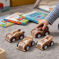 Coche de Juguete de Madera para Niños, Mini Coche de Carreras de Madera, Juguete Educativo para Niños Pequeños, Regalo para Niños, OEM ODM