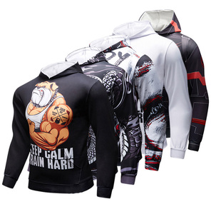Moletom Masculino com Capuz para Outono, Preto, Estampa Gráfica Esportiva <span class=keywords><strong>Anime</strong></span> 3D, Estilo Rash Guard, Designer Streetwear para Homens - Product Image 4