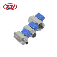 Mini-vanne à boisseau sphérique en acier inoxydable CF8, filetage interne F/M, OEM, manuelle