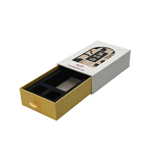 Package Solution Custom Logo Design Premium Recycled Slide Drawer Paper Packaging Gift Box with Foam insert