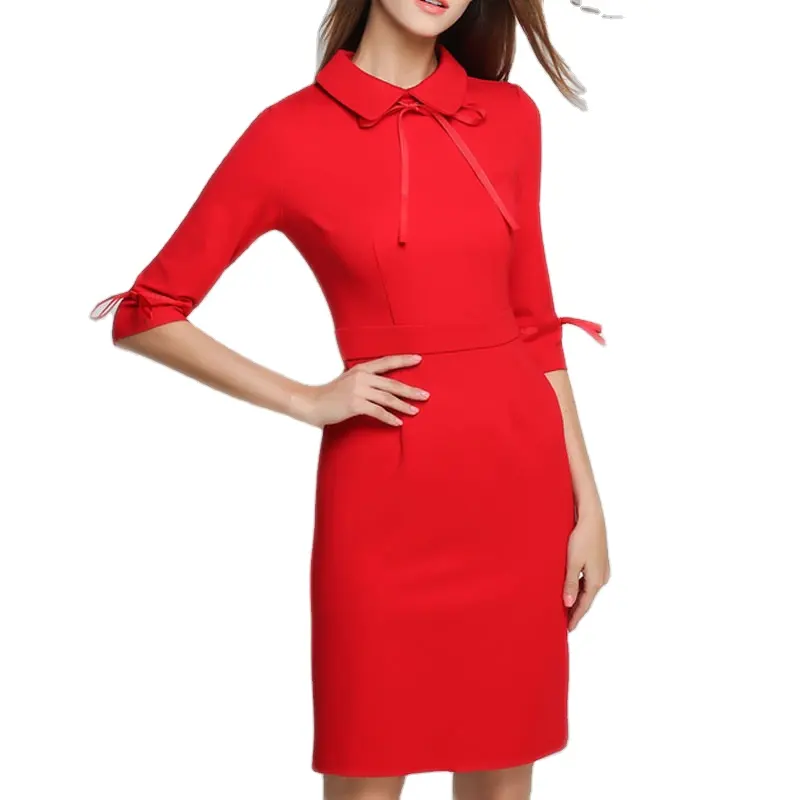 Trumpeter — robe de soirée rouge, tenue de luxe extensible, professionnelle