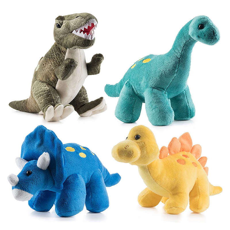 top quality wholesale blue soft custom plush toy stuffed dinosaur animal dolls
