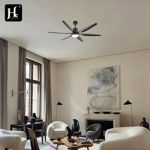 42-inch black ceiling fan lamp Dc motor modern decorative plastic blade Dc motor <b>light</b>-emitting diode ceiling fan with lamp - Product Image 6