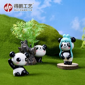 Figuras de Resina en Miniatura de Panda de Depeng Crafts, Figuras de Animales para Decoración del Hogar, Artesanía Hecha a Mano - Product Image 4