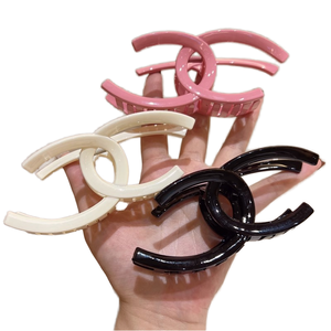 Pinces à cheveux en acrylique QX Double C pour femmes, grandes pinces requin pour queue de cheval, épingles à cheveux de 11 cm, pinces de mariage - Product Image 1