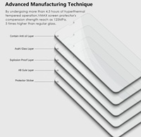 Nouveau boîtier d'emballage Vmax HD protecteur d'écran transparent pour OnePlus Nord CE 3 Lite 5G verre trempé pour Ace 2V pour Nord N300 Film de verre