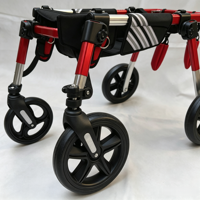 Fauteuil roulant à quatre roues pour animaux de compagnie, robuste et durable, pour chiens, aide à la mobilité des membres avant