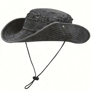 High Quality Vintage Style Custom Fisherman Gorras Wide Brim 100% Cotton Washed <b>Reversible</b> <b>Bucket</b> <b>Hat</b> Climbing Distressed Cap - Product Image 1
