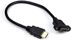 Câble d'extension HDMI SYONG haute vitesse mâle-femelle avec support à vis, compatible 1080P pour lecteur <span class=keywords><strong>Blu</strong></span>-<span class=keywords><strong>ray</strong></span>, téléviseur 3D, noir - Product Image 6