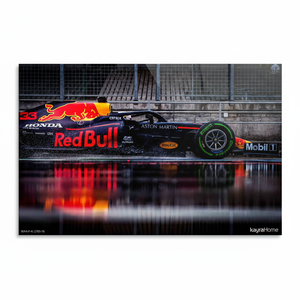 Canvas Print Elegant Formula 1 Car Artwork in Tempered Glass Design <b>WRAPPED</b> CANVAS Art Deco Panel Hanging Wall Art - Product Image 2