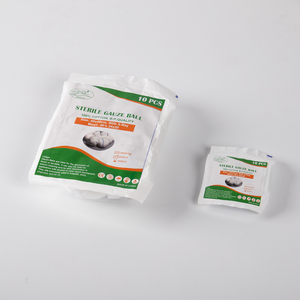 Prix d'usine ISO 13485 certifié 100% coton 4x4 pouces boules de gaze stériles pour pansement et préparation préopératoire de la peau - Product Image 1