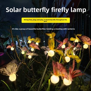 Small IP65 Waterproof Outdoor <strong>Solar</strong> LED Lamp New Style <strong>Firefly</strong> Butterfly Swing Garden Decorative Lawn <strong>Lights</strong> for Outdoor Use - Product Image 4