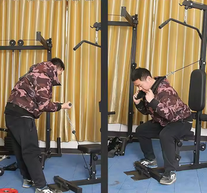 Máquina de Poleas de Alta y <span class=keywords><strong>Baja</strong></span> Resistencia para Ejercicios de Peso Muerto y Remo - Fortalece los Músculos de la Espalda, Bíceps y Brazos en Casa - Product Image 6