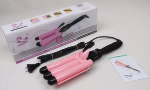 Fer à friser ionique en céramique à trois barils, fer à friser automatique avec Triple baril, ondulation des cheveux, meilleure vente - Product Image 6