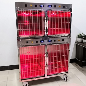 LIZE Veterinary Equipment Metal ICU <strong>Cage</strong> for Cats and Dogs Hospital Animal <strong>Pet</strong> Incubator with Oxygen Veterinary Carrier - Product Image 3