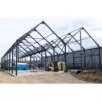 Structure en poutres H en acier industriel pour la construction de hangars d'avions préfabriqués et de hangars de stockage