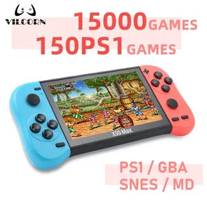 X50-MAX 5.1 inç el konsolu taşınabilir Video oyunu oyuncu için TV çıkışı ile <span class=keywords><strong>PS1</strong></span> için GBA Retro tarzı - Product Image 3