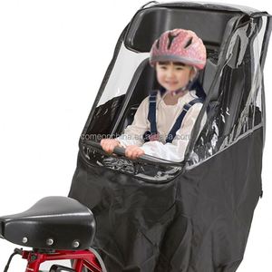 Cubierta de lluvia para asiento trasero de bicicleta al por mayor con ventana transparente cubierta de lluvia portátil para bicicleta asiento de niño dosel de asiento trasero de bicicleta - Product Image 1