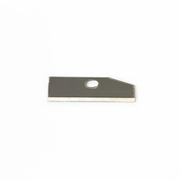 Couteau utilitaire à lame fixe en acier à haute teneur en carbone, manche en acier inoxydable, épaisseur de lame de 0,6 mm pour couper les plaques, les panneaux et les feuilles d'acrylique