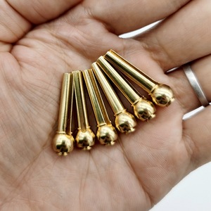 6 unids/set de clavijas de puente de guitarra de latón de cobre puro, clavijas de uñas <span class=keywords><strong>para</strong></span> guitarras acústicas populares, mantienen el timbre completo más estable - Product Image 4