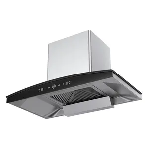 Household New Design Stainless Steel Cooker Hood Electric Kitchen Chimney Extractor Kitchen Hood Exhaust