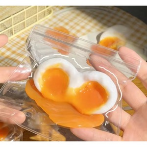 Huevo de Yema Líquida Creativo, Huevo de Centro Blando, Juguete Blandito Económico, de Rebote Lento, Realista, Pegajoso, para Bromas, Juguete Antiestrés - Product Image 3
