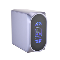 Sistem RO Air Minum Elektrik Plastik di Bawah Wastafel-75/100GPD Pemurni Osmosis Balik Multi Filter untuk Dapur Modern