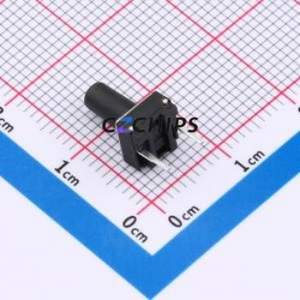 TSA06154-105B332BA Tactile Switch Through hole Component (THT),6.1x6.1mm Switch Single Pole Single Throw Round Button 1.8N 6.1mm - Product Image 2