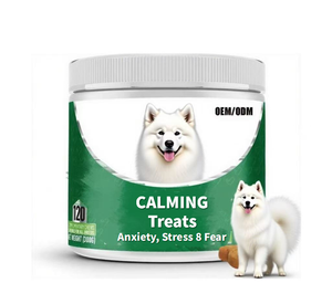 Evcil hayvan sakinleştirici, l-glutamin l-triptofan Vitamin B1 evcil hayvan sağlığı takviyesi ile yumuşak çiğniyor kenevir yağı davranır - Product Image 1