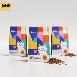 मियोवाडी पानी-प्रूफ टिकाऊ फ्लैट बॉटम नमी-प्रूफ स्क्वायर ग्राउंड जिपटॉप कैट फूड बैग - Product Image 3