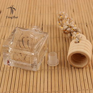 10ml bottiglia di profumo per Auto nera diffusore deodorante appesa vuota bottiglia di vetro ricaricabile per Auto ciondolo odore olio essenziale - Product Image 6