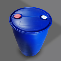 Baril en plastique à tambour lisse de 55 gallons 200L 220L seau à vin à couvercle fermé/canette pour eau/seaux à vin et tambours