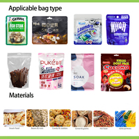 Compteuse automatique de capsules de vitamine E, de gélules d'huile de poisson et de granulés de qualité alimentaire, sachet refermable en plastique Doypack haute productivité